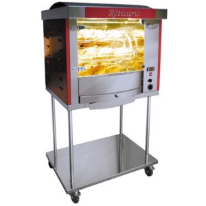 Rôtissoire électrique à Balancelles FUSION 5 sur chassis inox à roulettes - Monophasé
