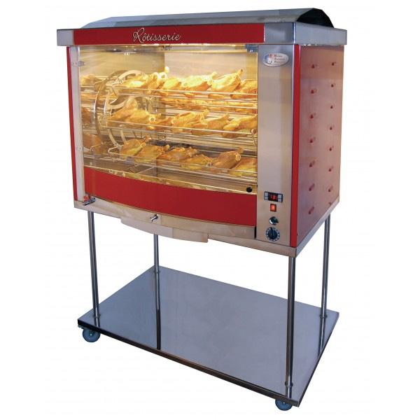 Rôtissoire électrique à Balancelles FUSION 7 sur chassis inox à roulettes - Triphasé 1 Rôtissoire électrique à Balancelles FUSION 7 sur chassis inox à roulettes - Triphasé