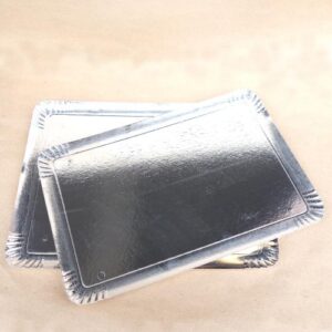 Plateau traiteur 28x42 cm - argent (x25)