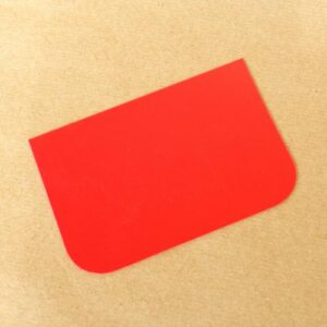 Raclette en PVC Rouge - 7,5x11,5 cm