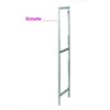 Echelle aluminium pour étagère frigo - 560x1685 mm