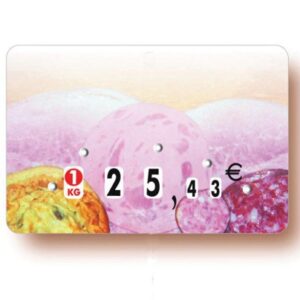 Etiquette : Saveur Traiteur neutre - 7x10 cm (avec roulettes)